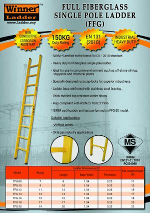 Full Fiberglass Ladder