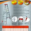 Winner Aluminium Double-Sided TanglePruf® Ladder