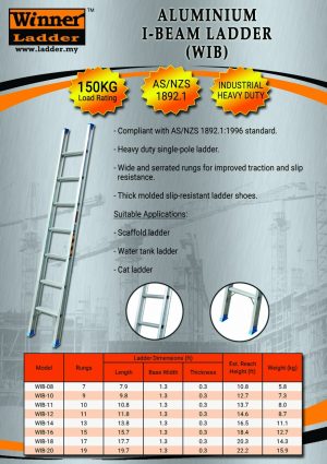 Winner I-Beam Scaffold Ladder